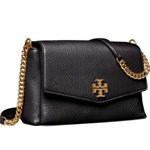 Tory Burch Small Kira Leather Crossbody Bag Black
